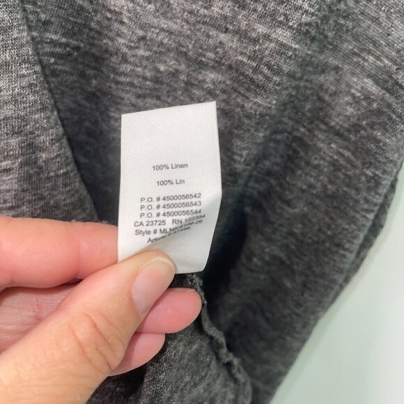 Community Womens Dress Size Medium Gray Aritzia Tank Sleeveless Pure Linen - Picture 5 of 8